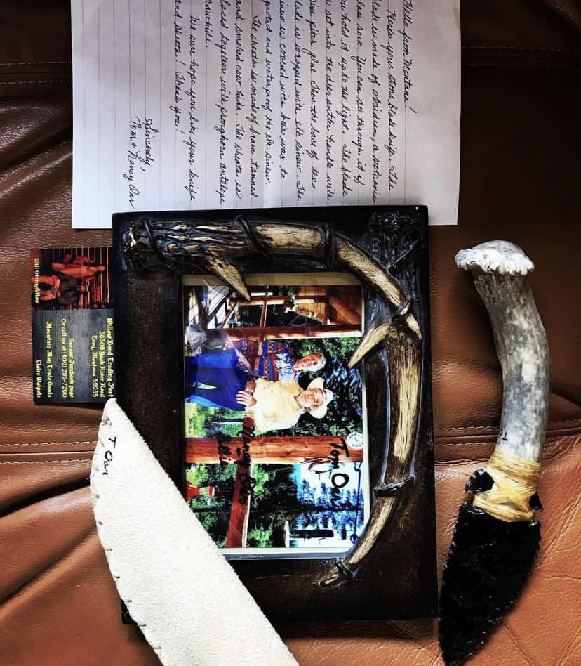 Tom Oar glass rock Knife
