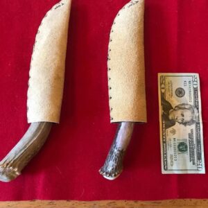 Tom Oar antler handled Knives